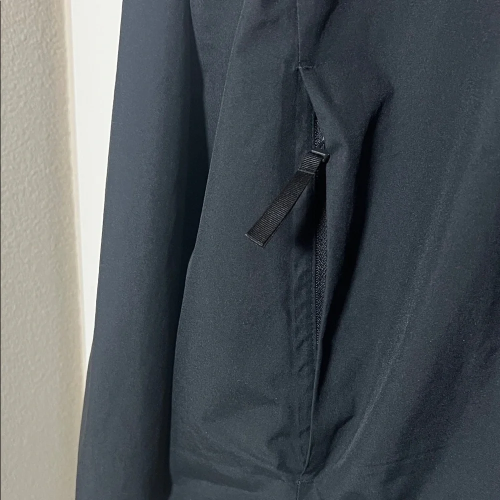Adidas Black Windbreaker 3-stripes Hooded Jacket XL